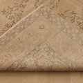 Vintage Isparta Turkish Area Rug 5x9 ft — Beige & Brown Floral (No. 60624)