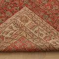 Vintage Isparta Turkish Area Rug 6x10 ft — Red & Beige Floral