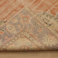 Vintage Manisa Turkish Area Rug 6x10 ft — Orange & Beige Distressed