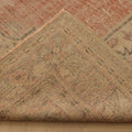 Vintage Manisa Turkish Area Rug 7x9 ft — Red & Beige Distressed