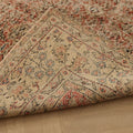 Vintage Isparta Turkish Area Rug 7x10 ft — Red & Beige Distressed
