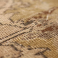 Vintage Isparta Turkish Area Rug 5x8 ft — Beige & Brown Floral (No. 60707)