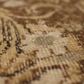 Vintage Isparta Turkish Area Rug 5x9 ft — Beige & Brown Floral (No. 60709)