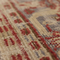 Vintage Manisa Turkish Area Rug 8x11 ft — Red & Beige Distressed