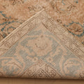 Vintage Isparta Turkish Area Rug 7x10 ft — Brown & Blue Floral