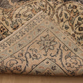 Vintage Isparta Turkish Area Rug 7x11 ft — Gray & Brown Floral