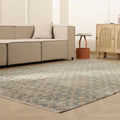Vintage Isparta Turkish Area Rug 6x10 ft — Green & Beige Floral (No. 60798)
