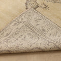 Vintage Manisa Turkish Area Rug 6x10 ft — Beige floral