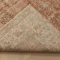 Vintage Isparta Turkish Area Rug 6x10 ft — Orange Floral (No. 60810)