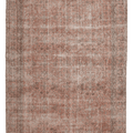 Vintage Isparta Turkish Area Rug 6x10 ft — Orange Floral (No. 60810)