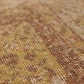 Vintage Isparta Turkish Area Rug 6x10 ft — Yellow & Brown Floral