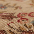 Vintage Isparta Turkish Runner Rug 3x6 ft — Beige & Red Floral