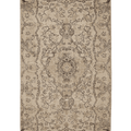Vintage Isparta Turkish Runner Rug 4x7 ft — Beige & Brown Floral