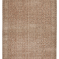 Vintage Isparta Turkish Area Rug 6x10 ft — Beige & Brown Floral (No. 60843)