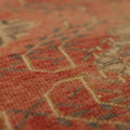 Vintage Malatya Turkish Area Rug 5x8 ft — Red & Beige Geometric