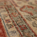 Vintage Isparta Turkish Area Rug 6x9 ft — Red & Beige Floral (No. 60852)