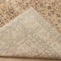 Vintage Isparta Turkish Area Rug 6x10 ft — Beige Floral (No. 60862)
