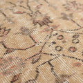 Vintage Isparta Turkish Area Rug 6x10 ft — Beige Floral (No. 60862)