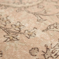 Vintage Isparta Turkish Area Rug 6x10 ft — Beige Floral (No. 60866)