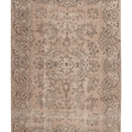 Vintage Isparta Turkish Area Rug 6x10 ft — Beige Floral (No. 60866)