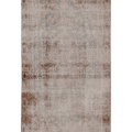 Vintage Isparta Turkish Area Rug 4x7 ft — Beige & Brown Floral