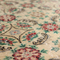 Vintage Isparta Turkish Area Rug 6x10 ft — Beige & Red Floral (No. 60873)
