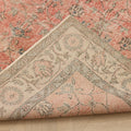 Vintage Isparta Turkish Area Rug 6x10 ft — Red & Pink Floral