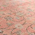 Vintage Isparta Turkish Area Rug 6x10 ft — Red & Pink Floral