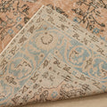 Vintage Isparta Turkish Area Rug 7x10 ft — Orange & Beige Floral
