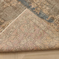Vintage Isparta Turkish Area Rug 6x9 ft — Brown & Beige Floral (No. 60879)