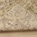 Vintage Isparta Turkish Area Rug 6x9 ft — Brown & Beige Floral
