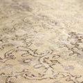 Vintage Isparta Turkish Area Rug 6x9 ft — Brown & Beige Floral
