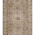 Vintage Isparta Turkish Area Rug 6x9 ft — Brown & Beige Floral