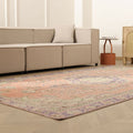 Vintage Manisa Turkish Area Rug 6x10 ft — Orange Floral