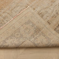 Vintage Manisa Turkish Area Rug 6x9 ft — Beige Floral (No. 60890)