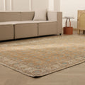 Vintage Isparta Turkish Area Rug 6x10 ft — Orange Floral (No. 60898)