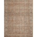 Vintage Isparta Turkish Area Rug 6x10 ft — Orange Floral (No. 60898)