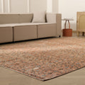 Vintage Isparta Turkish Area Rug 6x10 ft — Orange Floral (No. 60905)