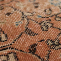 Vintage Isparta Turkish Area Rug 6x10 ft — Orange Floral (No. 60905)