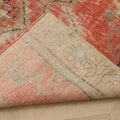 Vintage Manisa Turkish Area Rug 6x7 ft — Red Floral