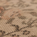 Vintage Isparta Turkish Runner Rug 3x7 ft — Beige & Brown Floral