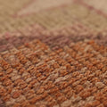 Vintage Southeastern Persian Style Runner Rug 3x11 ft — Orange & Beige Geometric