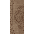 Vintage Manisa Turkish Runner Rug 2x7 ft — Beige & Brown Floral
