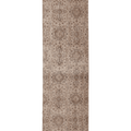 Vintage Isparta Turkish Runner Rug 2x10 ft — Beige & Brown Floral