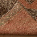 Vintage Malatya Turkish Runner Rug 3x12 ft — Red & Brown Geometric