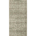 Vintage Isparta Turkish Runner Rug 2x7 ft — Green & Beige Floral