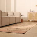 Vintage Malatya Turkish Runner Rug 3x12 ft — Beige & Brown Geometric