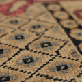 Vintage Malatya Turkish Area Rug 7x10 ft — Red & Green Floral
