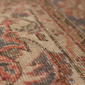 Vintage Isparta Turkish Area Rug 6x10 ft — Red & Gray Floral