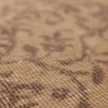 Vintage Isparta Turkish Runner Rug 2x10 ft — Beige & Brown Floral